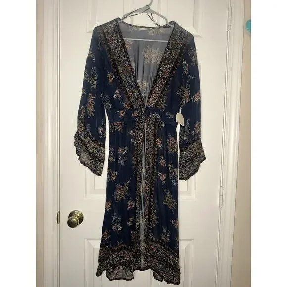 NWT Women’s Altar’d State Long Duster Kimono Top Size Small - Picture 1 of 6